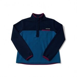 Columbia‎ Navy and Pink Fleece Pullover kids size large